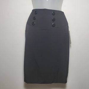 BCX Mid Length Black Skirt ☆NWT☆